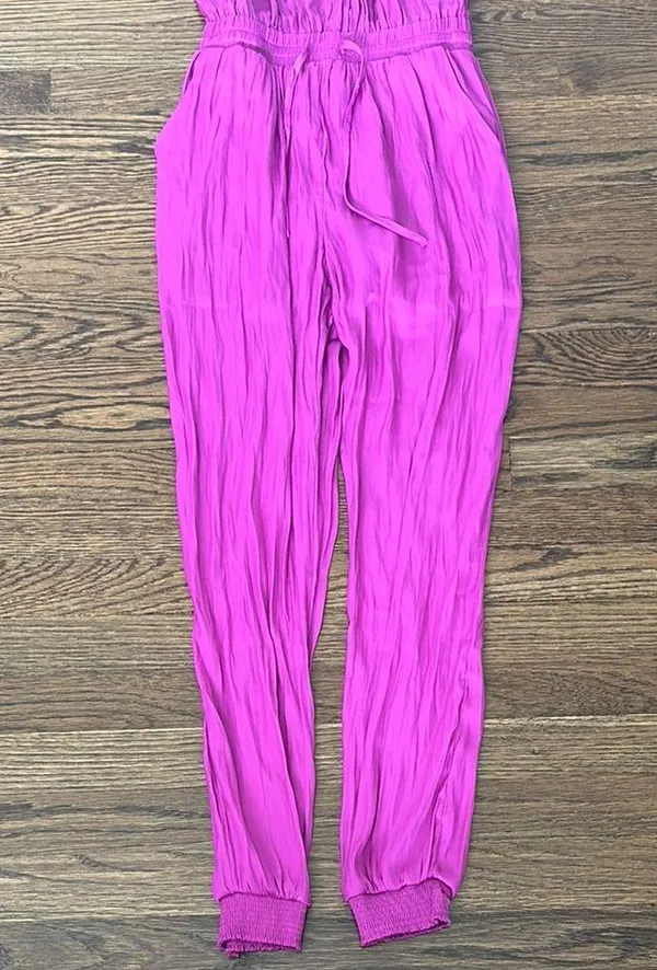 Fate Halter Jumpsuit Pink Size XS - Image 4
