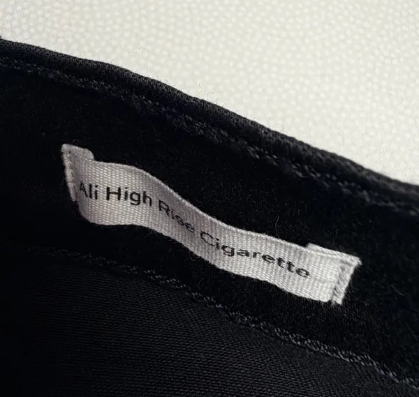FRAME Ali High Rise Cigarette Jeans Women’s 29 Black Raw Hem Made USA - Image 5