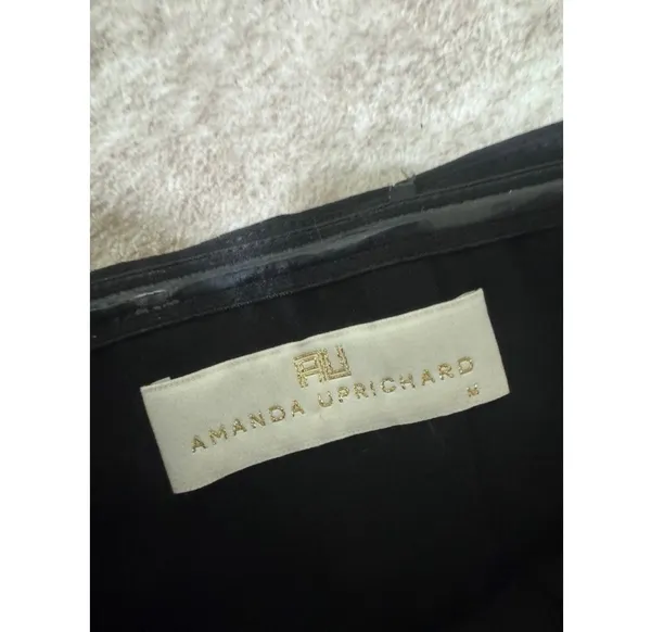 Amanda Uprichard black strapless dress size medium - Image 3