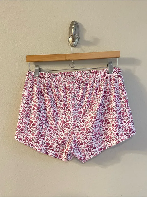 LAKE Pima Crew Long-Short Set in Dahlia Garden Floral Size Small - Image 9