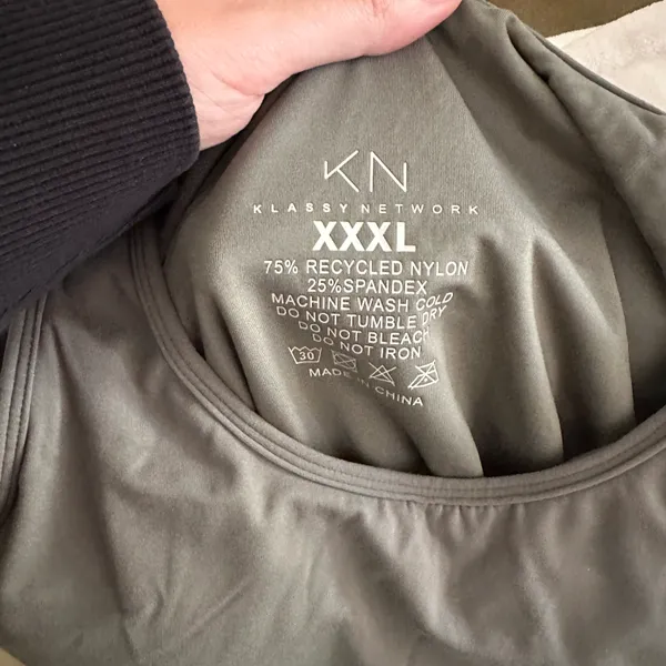 Olive Bodysuit Sz XXXL - Image 3