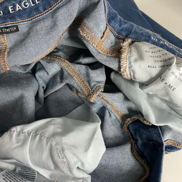 American Eagle Hi Rise Jegging Jeans Next Level Stretch Slim Skinny Ankle 8 - Image 4