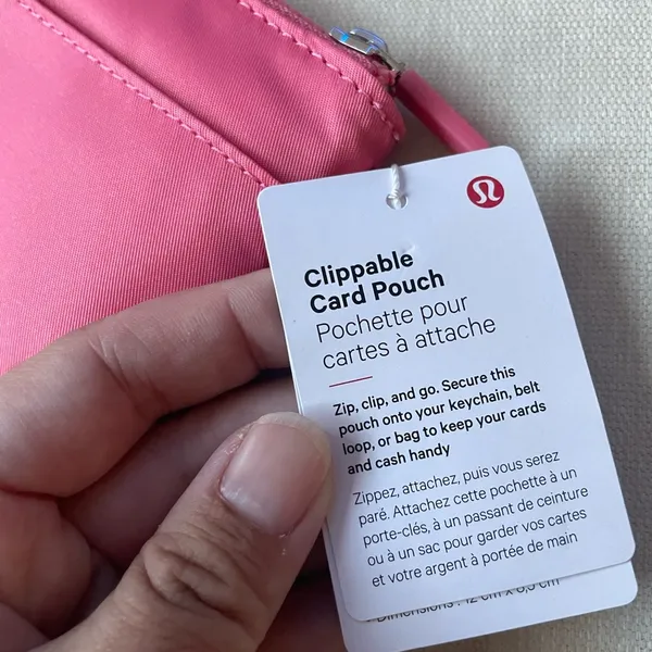 Lululemon Clippable Card Pouch - Sakura Pink - Image 7