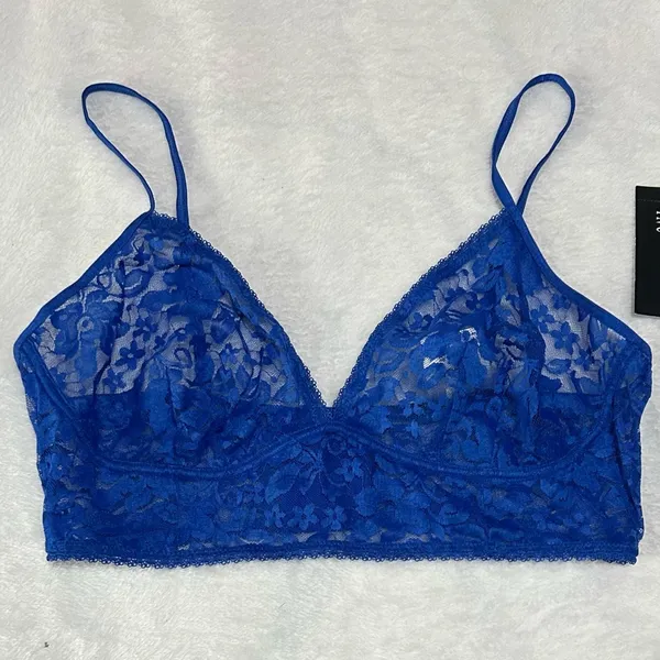 NWT INC International Concepts Women’s Lace Bralette | Size: L | Deep Cobalt - Image 2
