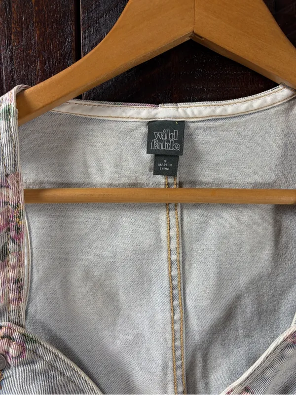 Wild Fable Denim Brami Jean Crop Tank Top Small - Image 5