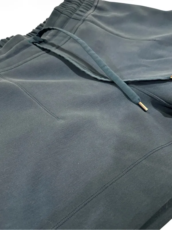 Lululemon High Rise Lounge Sweat Shorts Dark Blue Size 12 4" Inseam - Image 4