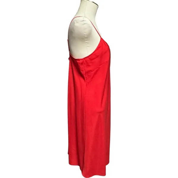 Nanette Lepore Satin Slip Nightgown Red 14 - Image 4