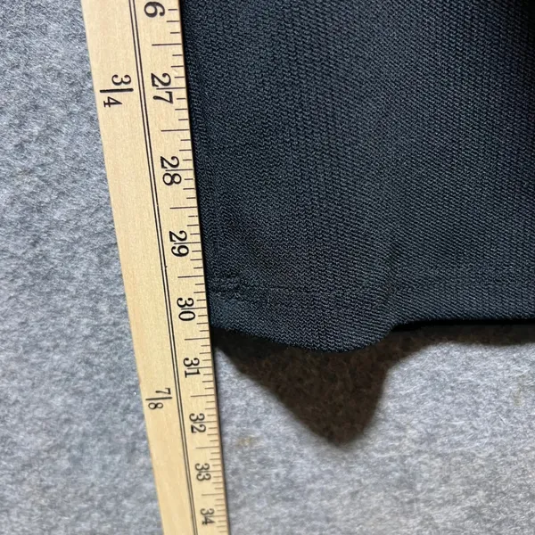 No Comment Black Wide Leg Trouser Pants Pleated Front Stretch NWT Size L - Image 4