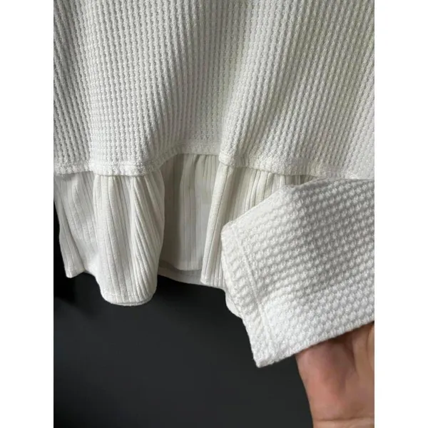 Stylish White Peplum Top by Altar’d State - Size XL - Image 7