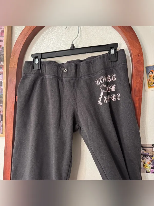 Juicy Couture Y2K Vintage House of Juicy Low Rise Sweatpants Wide Leg - Image 3