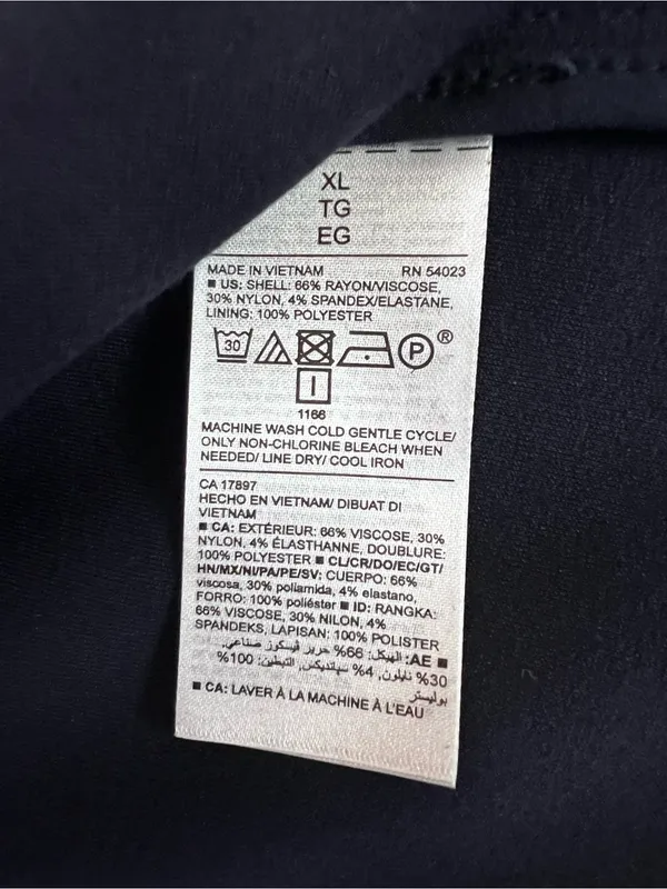 Old Navy Classic Ponte Knit Blazer Navy Blue XL - Image 7