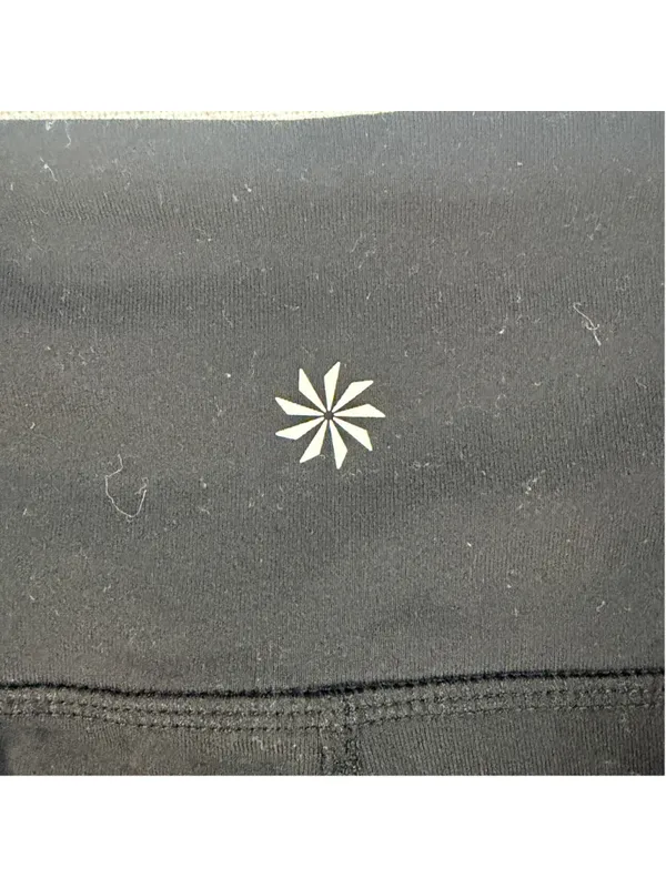 Athleta Women’s Mesh Inset Crop Leggings Black Supplex Tight Size M - Image 4