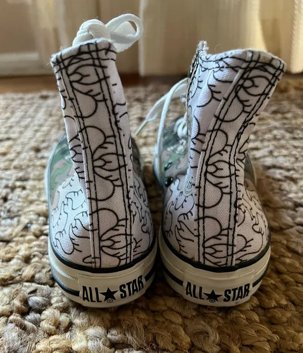 New All Star HighTop Sneakers Black Size 37, Us6.5 W New never worn Pm if you gave questions Open to offer - Image 5