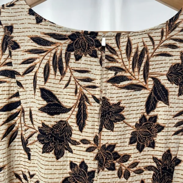 Eloquii Floral Puff Sleeve Midi Dress‎ in Cream Size 16 - Image 8