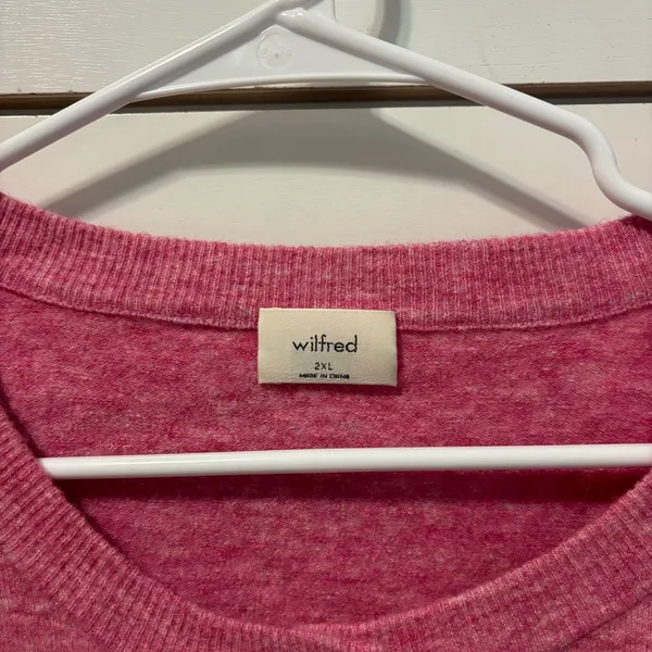 Aritzia Wilfred Pink Cardigan Sweater - Image 4