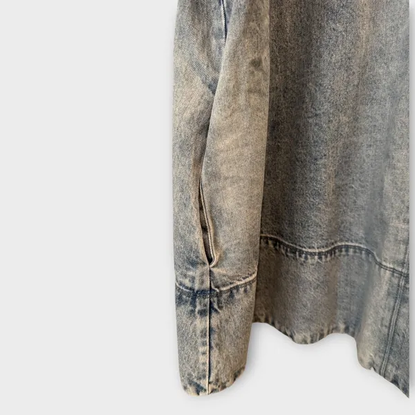 Free People Harlow Denim Minidress Size Small - Image 8