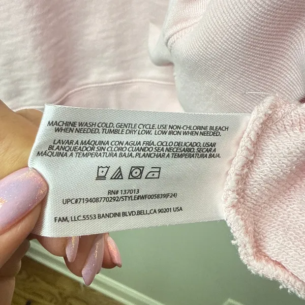 Wildfox Brunch Club XXL Pink Sweatshirt Long Sleeve Heart‎ Soft Oversized - Image 7