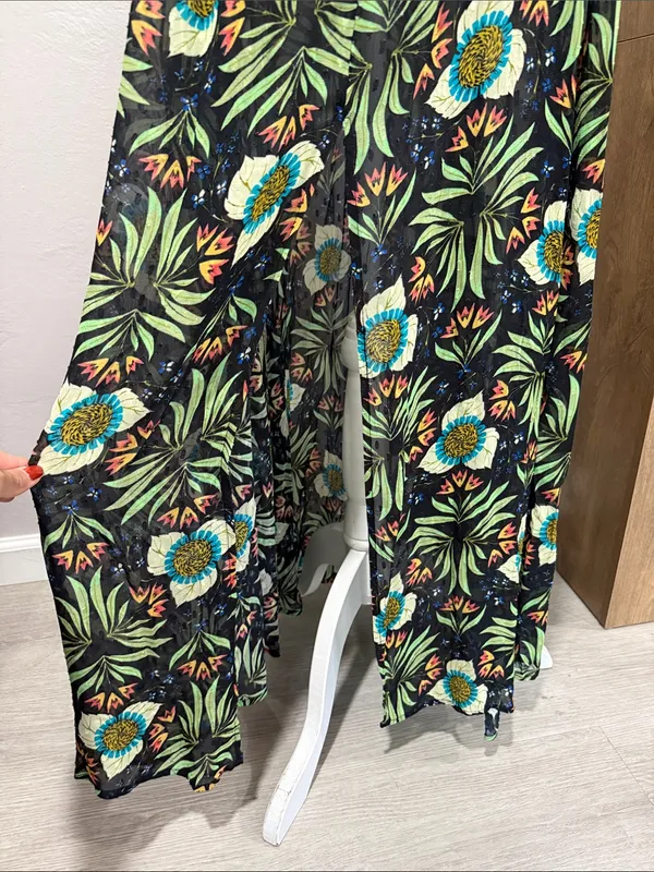 Brenda Quinn x Anthropologie Tropical Floral Resort Wear Halter Maxi Dress - Image 8