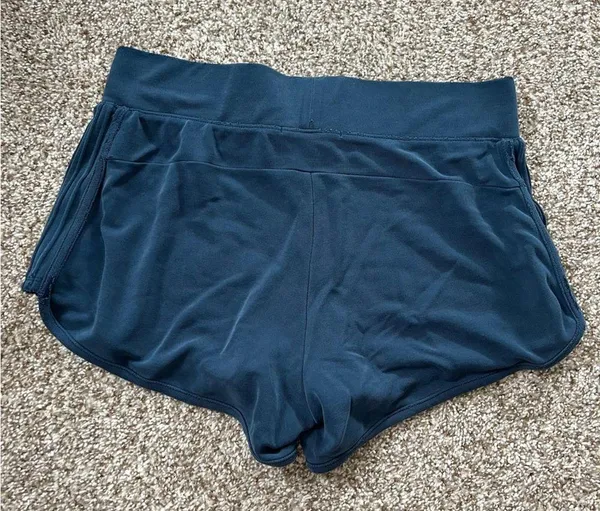 Athleta Blue Teal Short Shorties Athleticwear Athleisure Comfy Casual Workout - Image 4