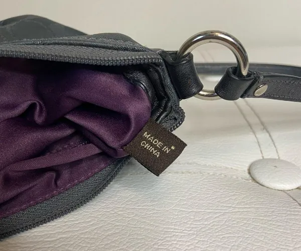 Coach Mini Crossbody Bag with Purple Satin Interior - Image 6