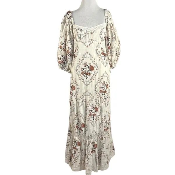Free People Ethereal Dainty All the Attitude Printed Maxi Dress Medium Cottage - Image 7