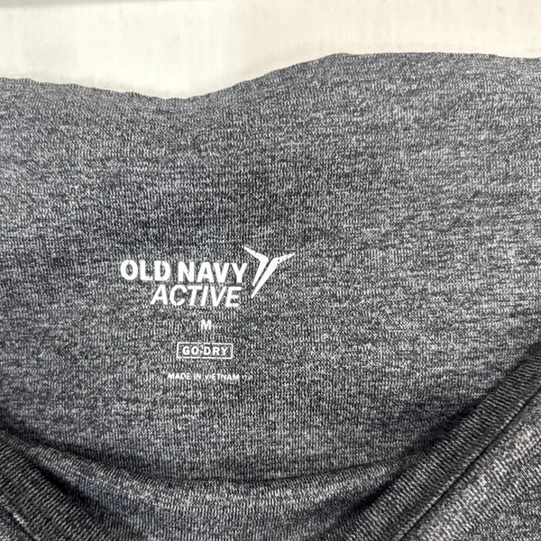 Old‎ Navy Go-Dry Active Leggings Gray Moto Pintuck Athletic Pants Yoga Medium - Image 7