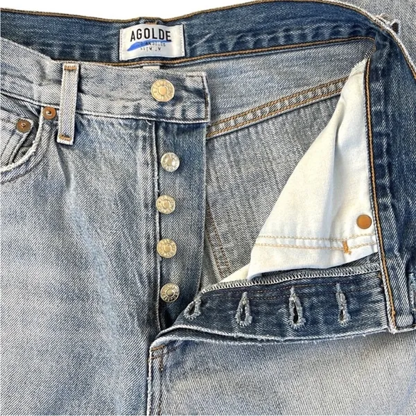 EUC AGOLDE Jamie High Rise Jeans Size 25 - Image 4