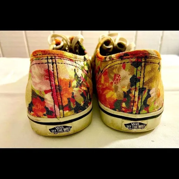 Vans Women TB9C Lace Up Low Top Canvas Floral Pattern Skate Shoe WSZ 6.0. - Image 6