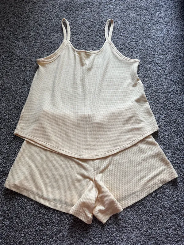Athleta Wind Down Sleep Cami S Yellow - Image 9