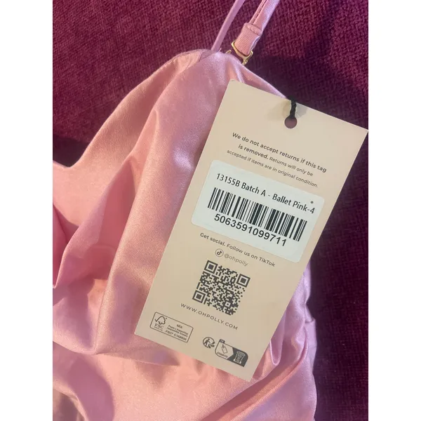 OH POLLY Yesenia Corset Ruched Dress in Ballet Pink Mini NEW NWT Size US 0 XS - Image 6