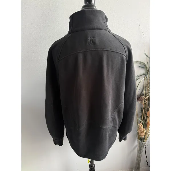 Lululemon Scuba Oversized‎ Half-Zip Funnel Neck Pullover Black LW3JAMS Size M/L - Image 9