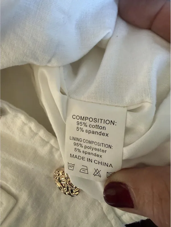 Muy Muy Fancy Collection White Vest Size Small - Image 7