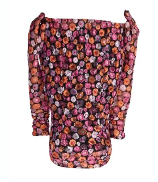 NWOT MISCREANTS Cupid Mini Dress in Orange Pink Lace - Image 2