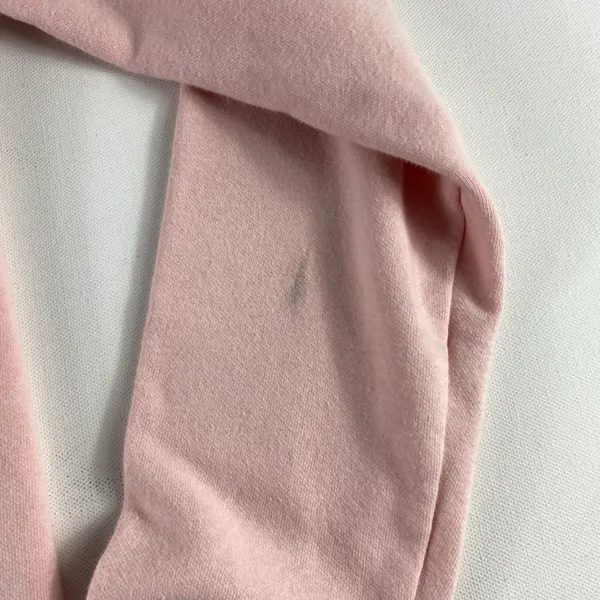The North Face Hoodie Womens Medium Pink Graphic Sweatshirt‎ Curved Hem Cotton - Image 10