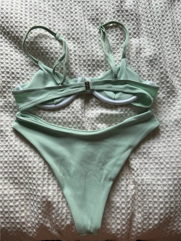light mint green bikini - Image 2