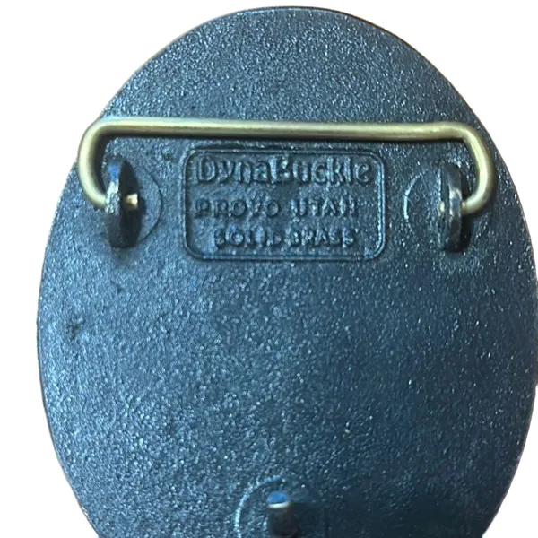 Smith Pacific Steel Dyna Brass Vintage Belt Buckle - Image 4
