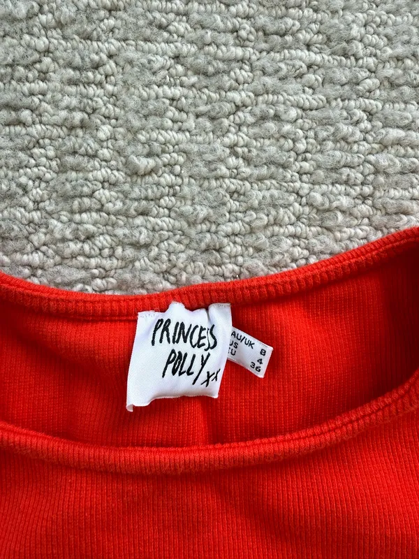 Princess Polly red baby tee  - Image 2