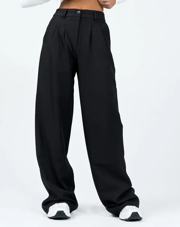 Princess Polly Archer Pants Black - Image 2