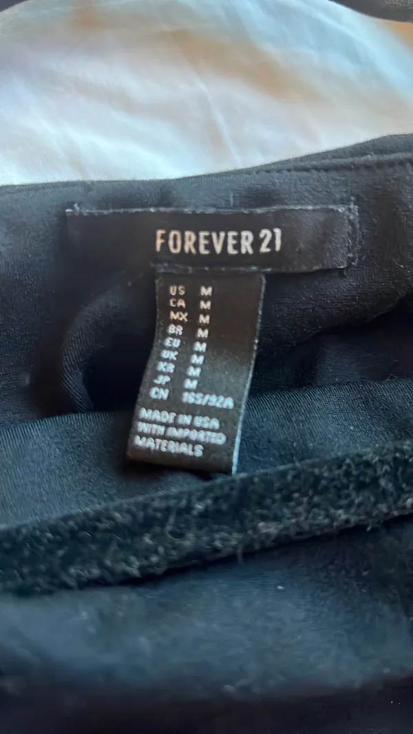 Forever 21 Off-The-Shoulder Long Sleeve Crop Top - Image 2