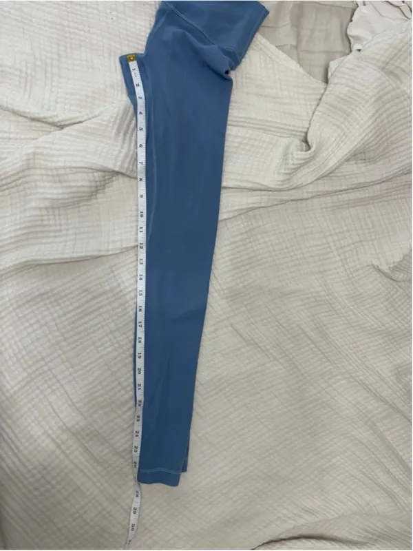 Women's Lululemon Blue Leggings Size 0 Dusty Blue - Image 10