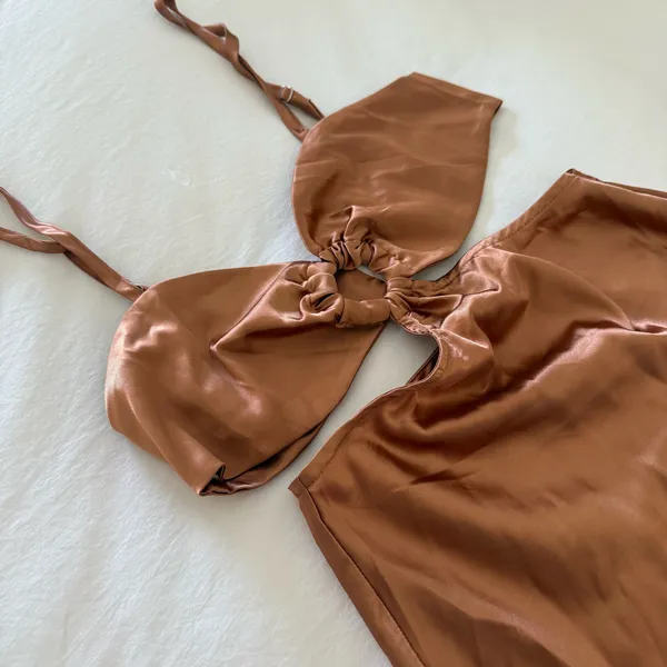 Sun & Moon satin Dress - Image 3