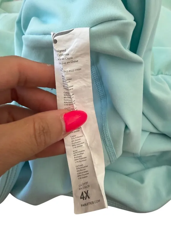 FABLETICS Light Aqua Sport Active Skort Size 4X - Image 8
