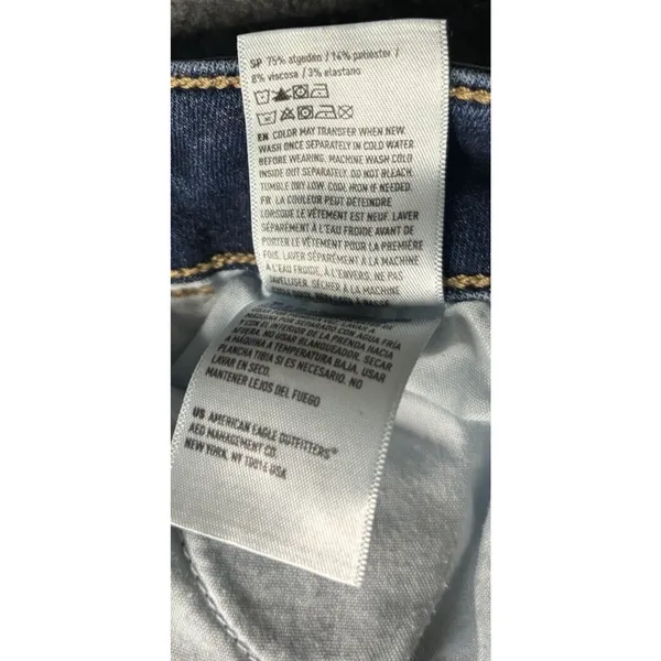 American Eagle Next Level Stretch Jeans, Women's Size 2,‎ Blue Denim - Image 7