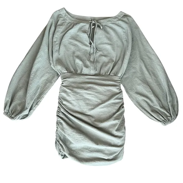 Free People Women’s The Only One Mint Balloon Long Sleeve Mini Dress Size XS - Image 10