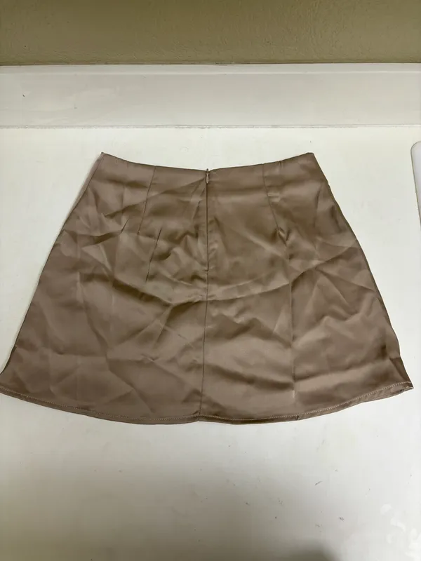 Satin Skirt Tan Size XS - Image 2