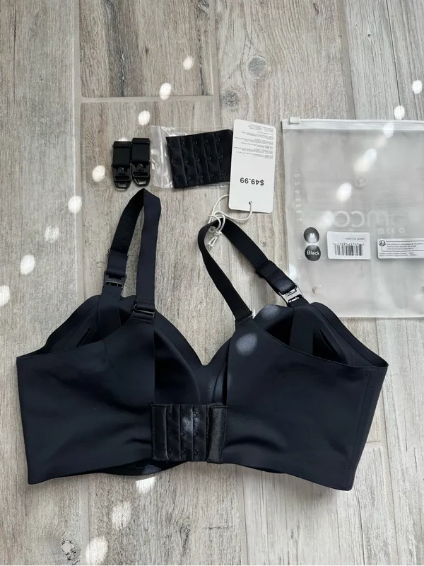 Momcozy Nursing Bra Black Size Medium Brand New - Image 6
