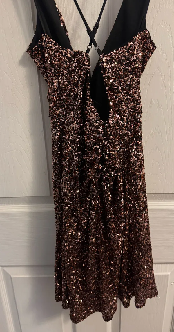 Sequin Twist Front Minidress  - Image 4