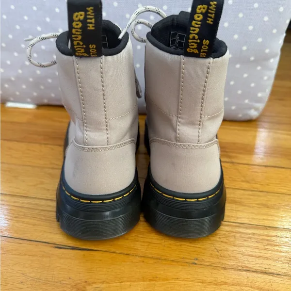 Dr. Martens Women's Beige Combat Boots - Image 8