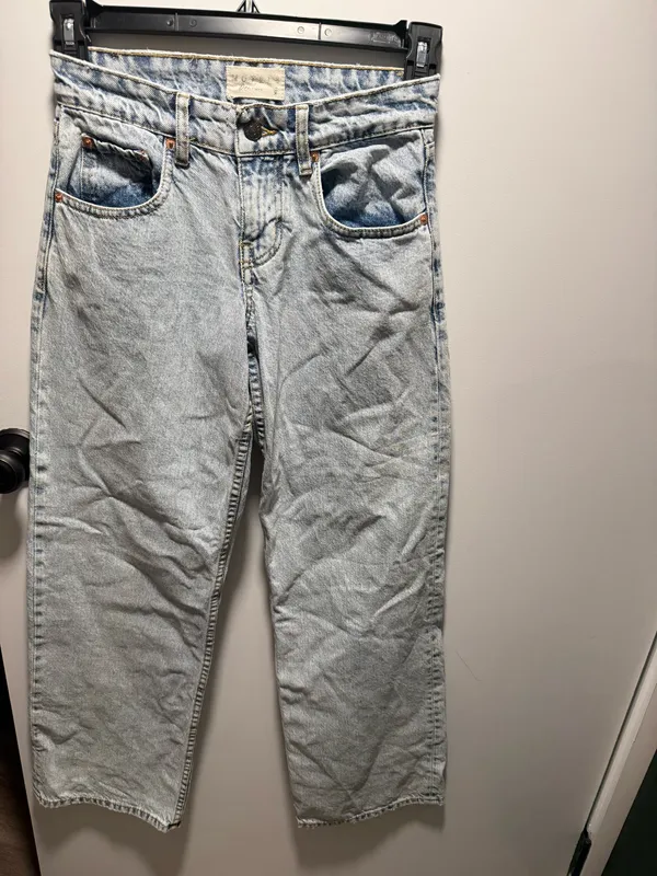 Motel Rocks Parallel Jeans Low-Rise Light Wash Blue - Image 4