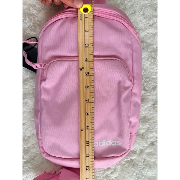 Adidas Pink Core Sling Bag Crossbody Backpack Adjustable Strap NEW - Image 8